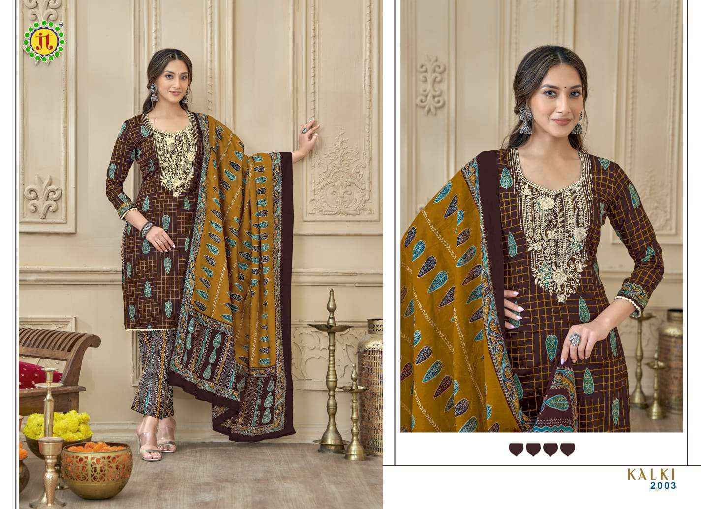 Jt Kalki Vol-2 Cotton Dress Material (10 pcs Catalogue)