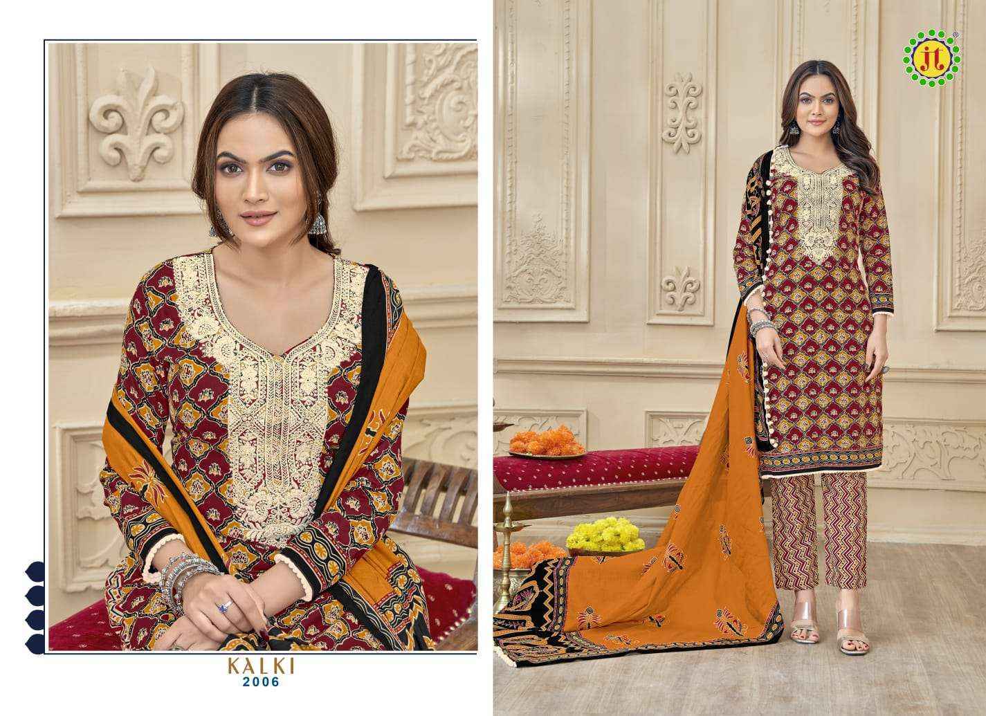 Jt Kalki Vol-2 Cotton Dress Material (10 pcs Catalogue)