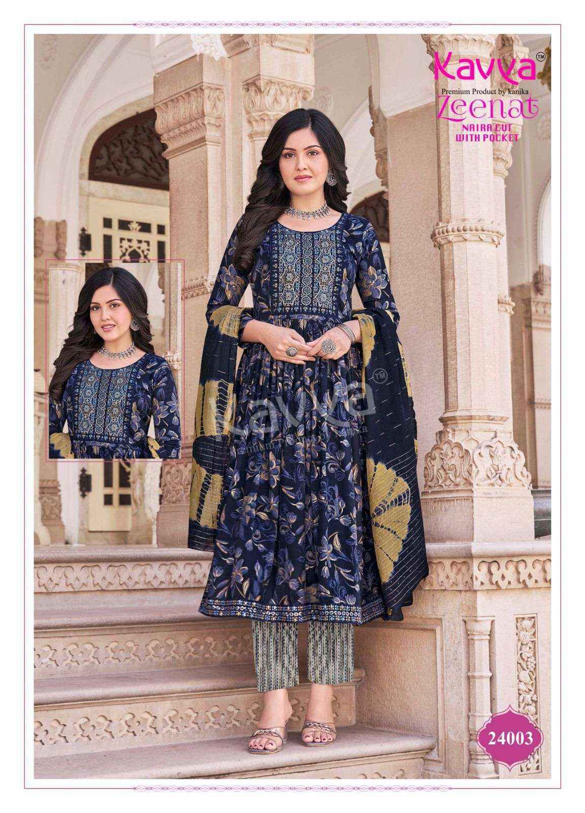 Kavya Zeenat Vol-24 Capsule Readymade Suit (10 pcs Catalogue)