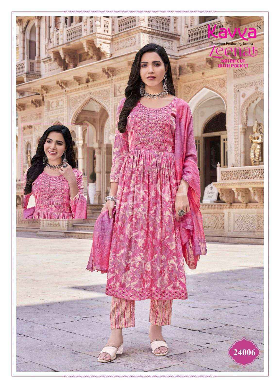 Kavya Zeenat Vol-24 Capsule Readymade Suit (10 pcs Catalogue)