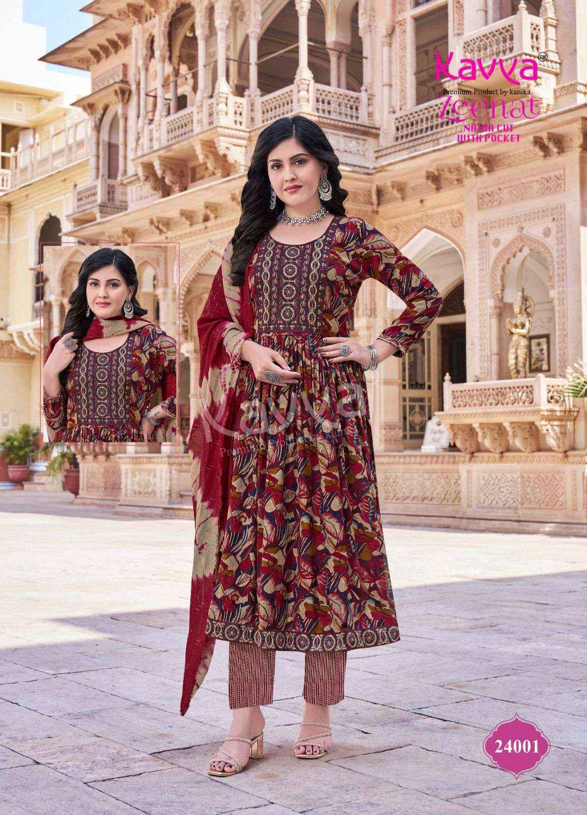 Kavya Zeenat Vol-24 Capsule Readymade Suit (10 pcs Catalogue)