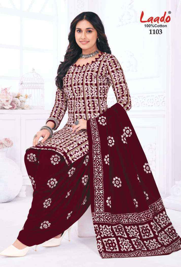 Laado Nadiya Patiyala Vol-11 Cotton Dress Material (12 pcs Catalogue)