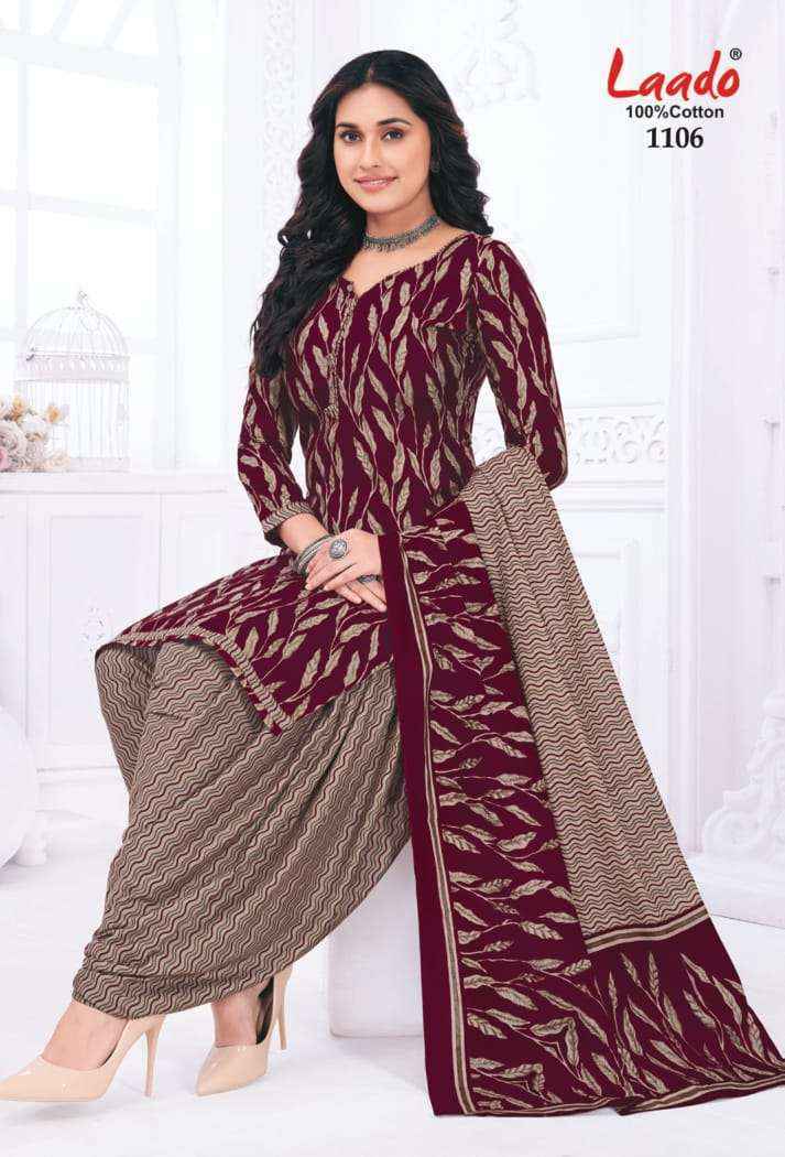 Laado Nadiya Patiyala Vol-11 Cotton Dress Material (12 pcs Catalogue)
