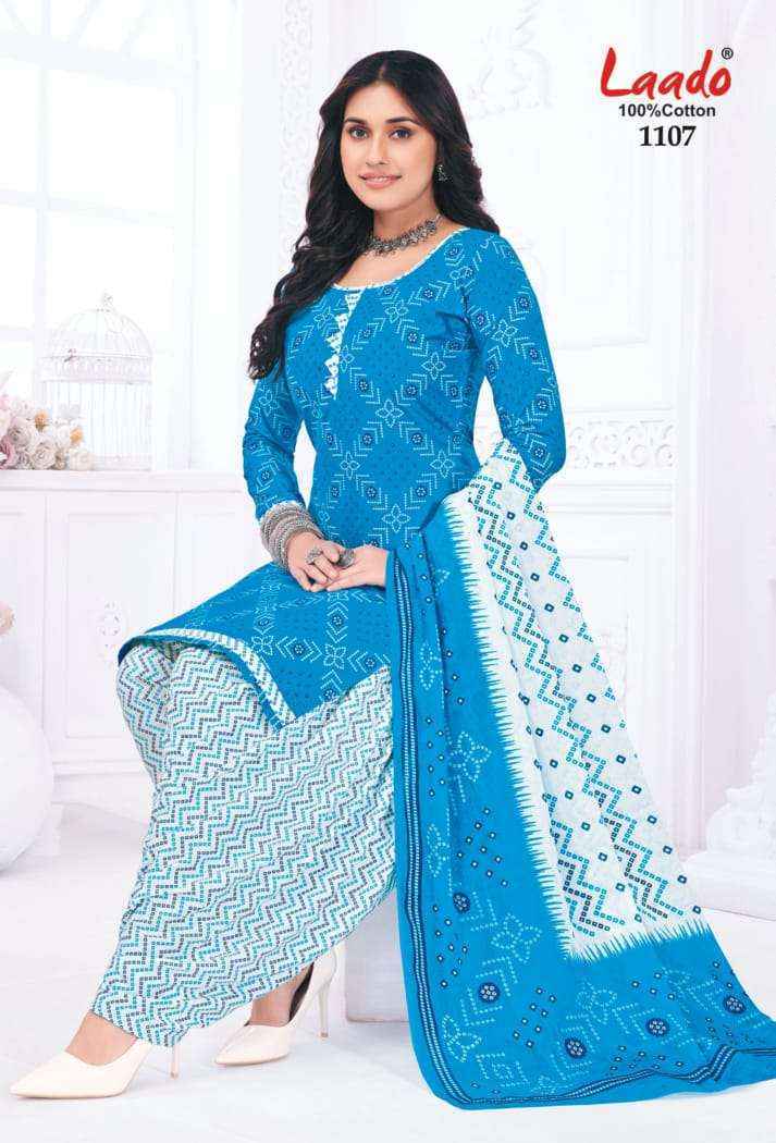 Laado Nadiya Patiyala Vol-11 Cotton Dress Material (12 pcs Catalogue)