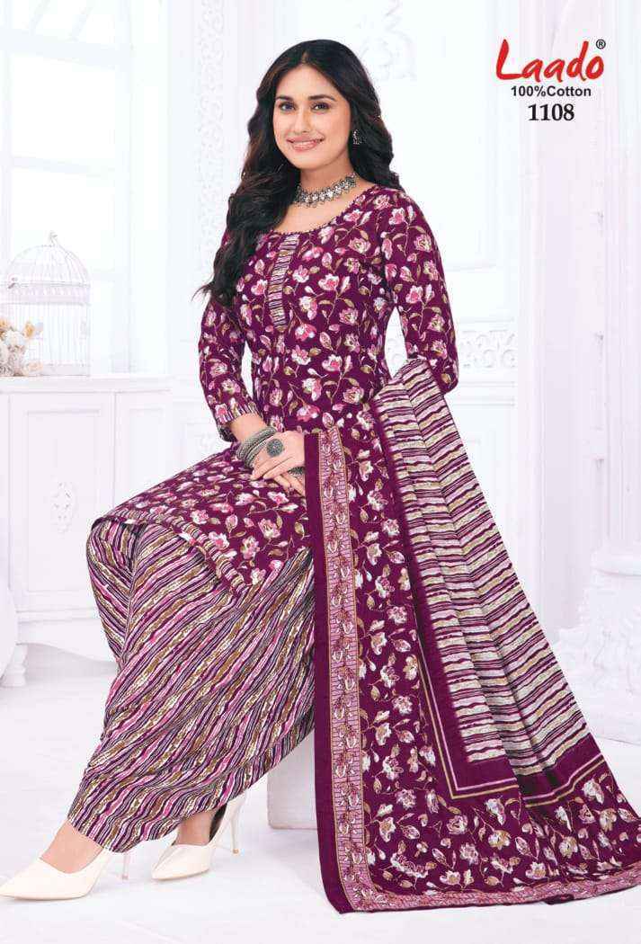 Laado Nadiya Patiyala Vol-11 Cotton Dress Material (12 pcs Catalogue)