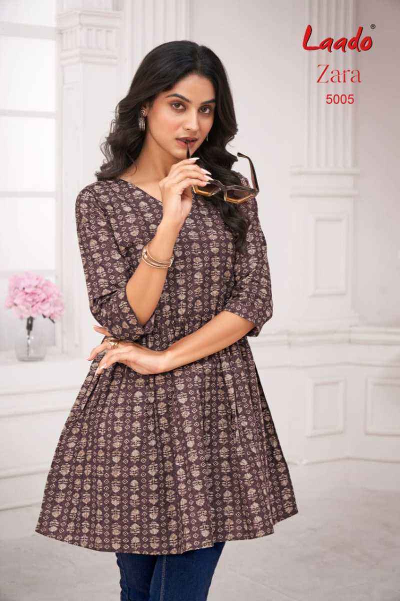 Laado Zara Vol-5 Cotton Kurti (12 pcs Catalogue)