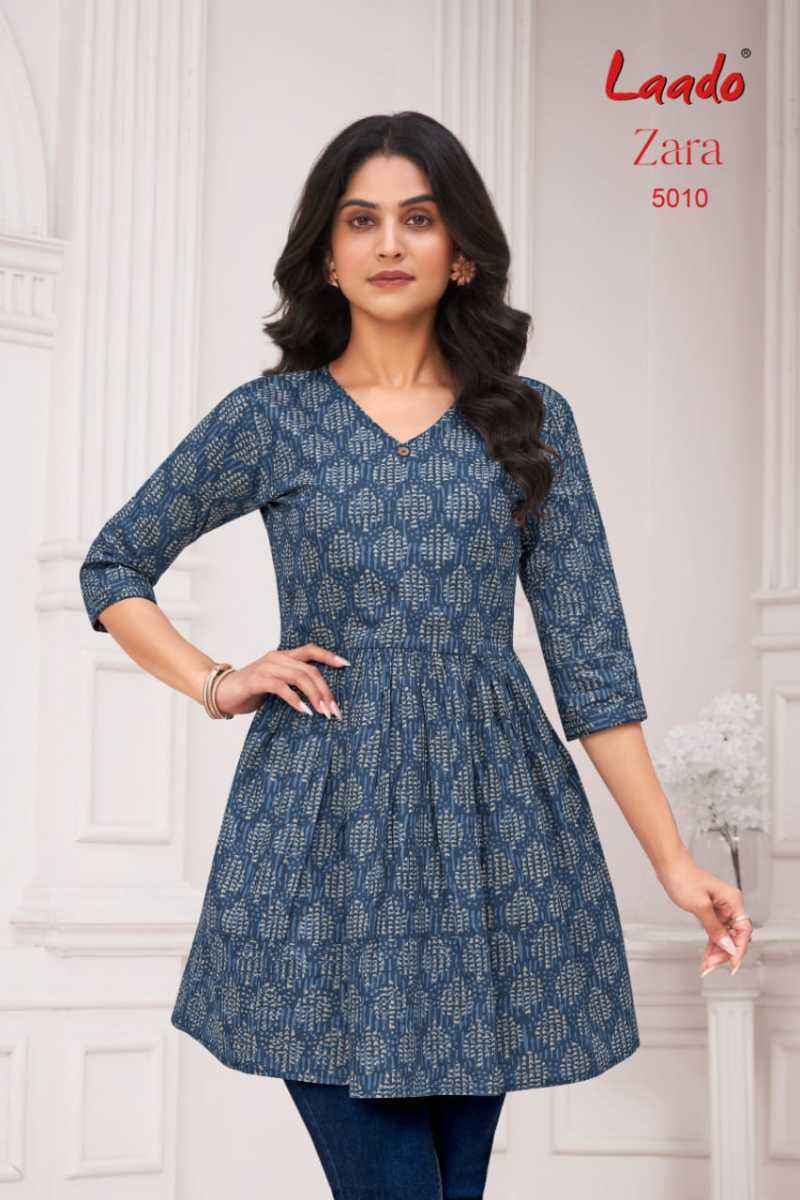 Laado Zara Vol-5 Cotton Kurti (12 pcs Catalogue)