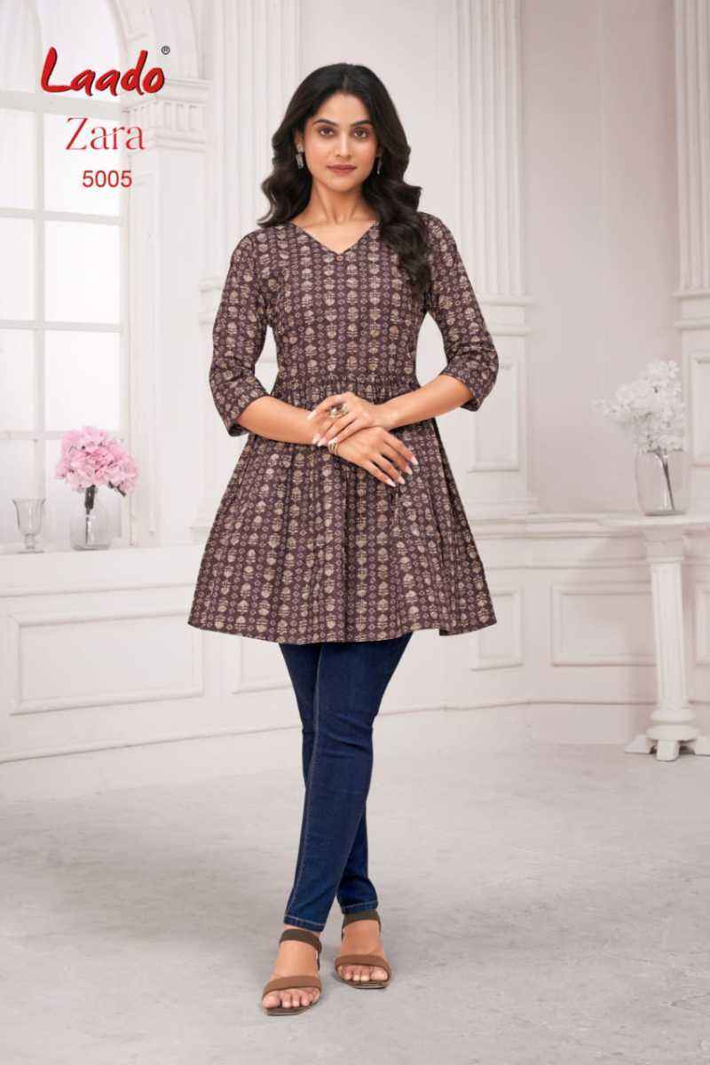 Laado Zara Vol-5 Cotton Kurti (12 pcs Catalogue)