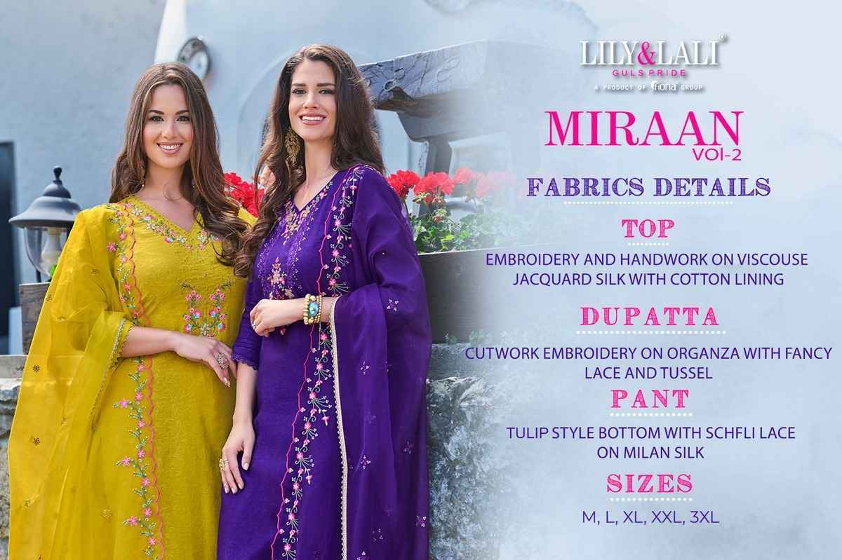 Lady Leela Miraan Vol 2 Organza Kurti Combo 6 pcs Catalogue