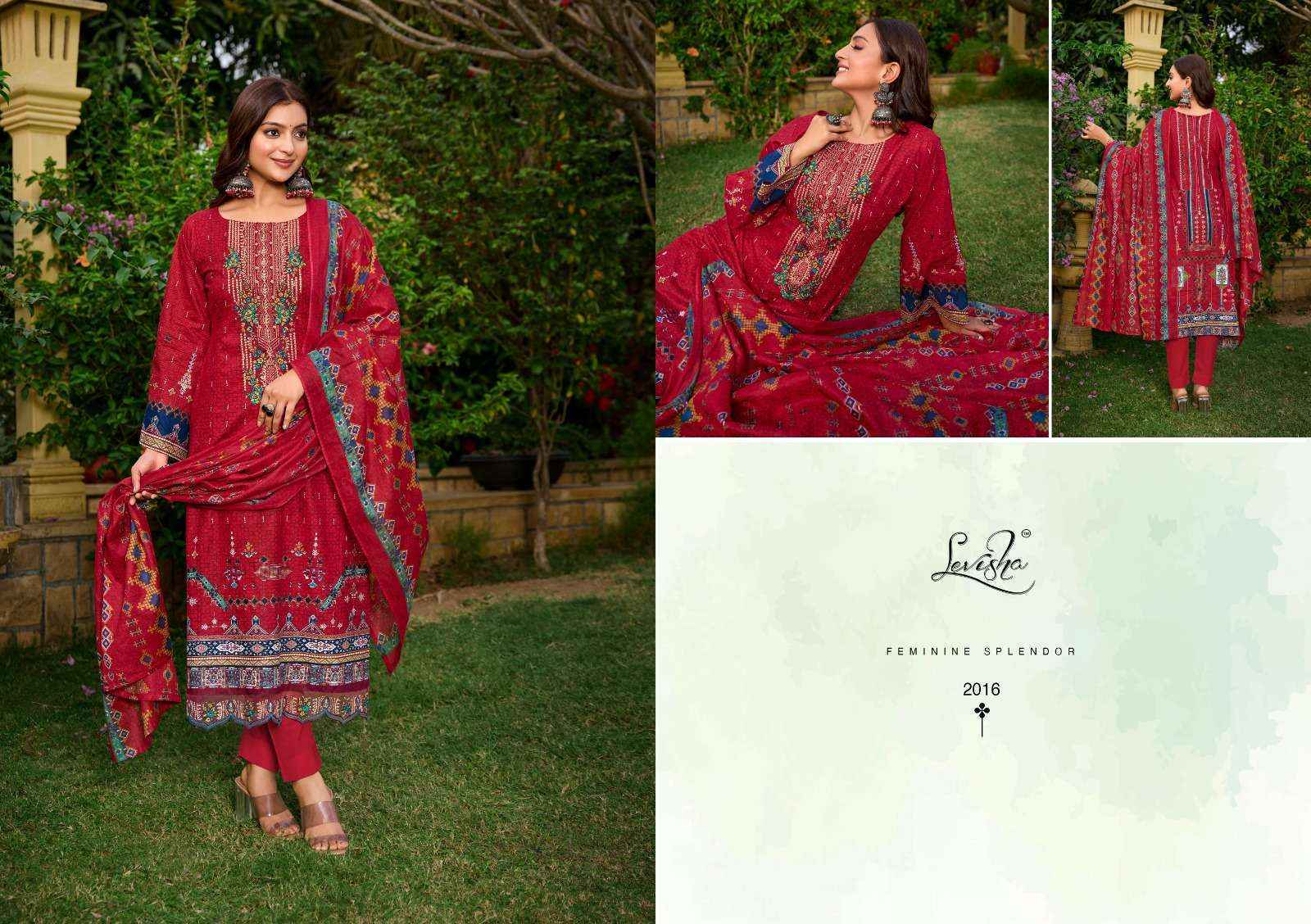 Levisha Zara Zoya Cotton Dress Material Wholesale Online Mumbai