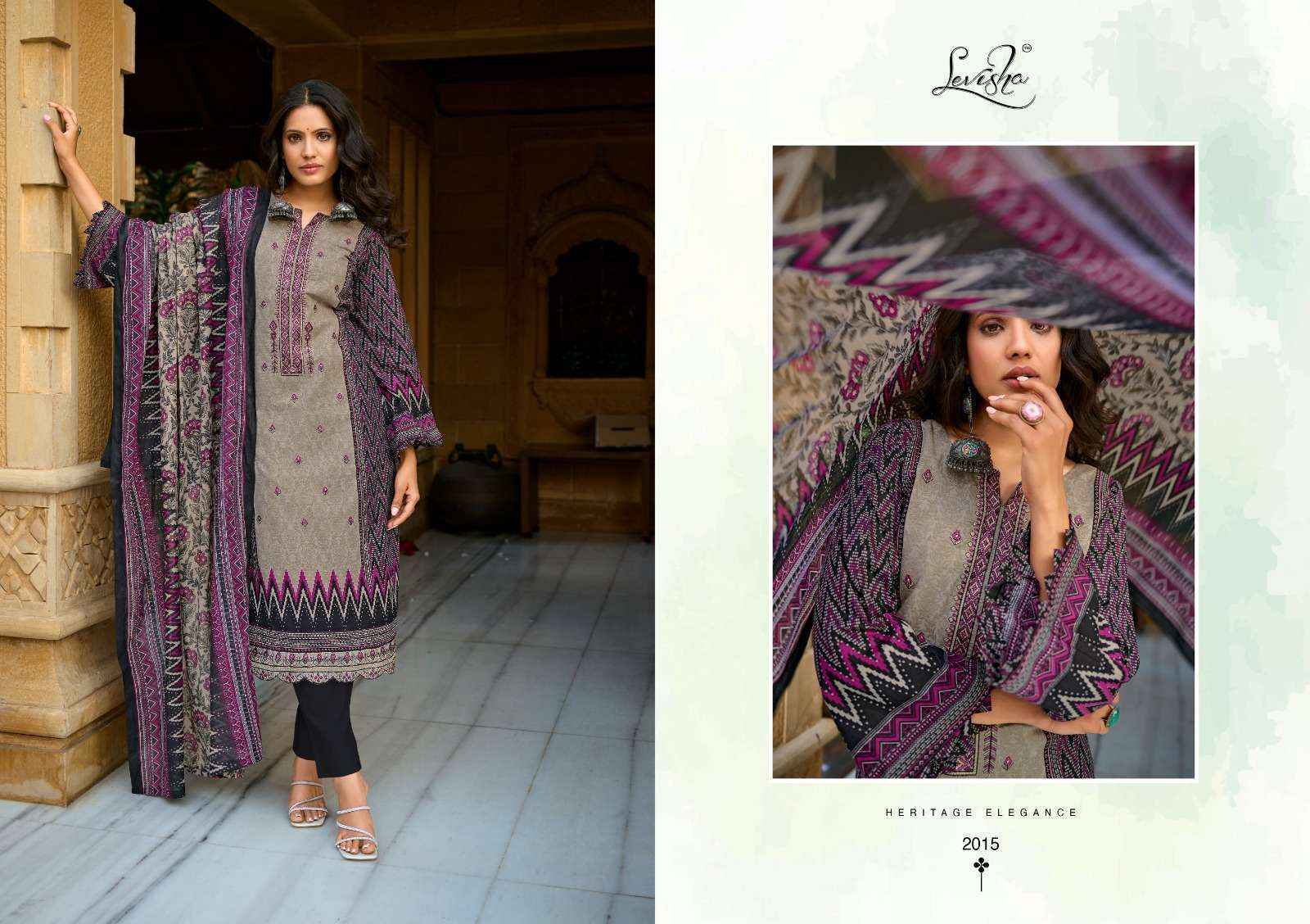 Levisha Zara Zoya Cotton Dress Material (8 pcs Catalogue)