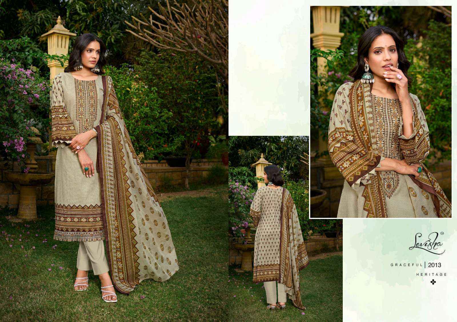 Levisha Zara Zoya Cotton Dress Material (8 pcs Catalogue)