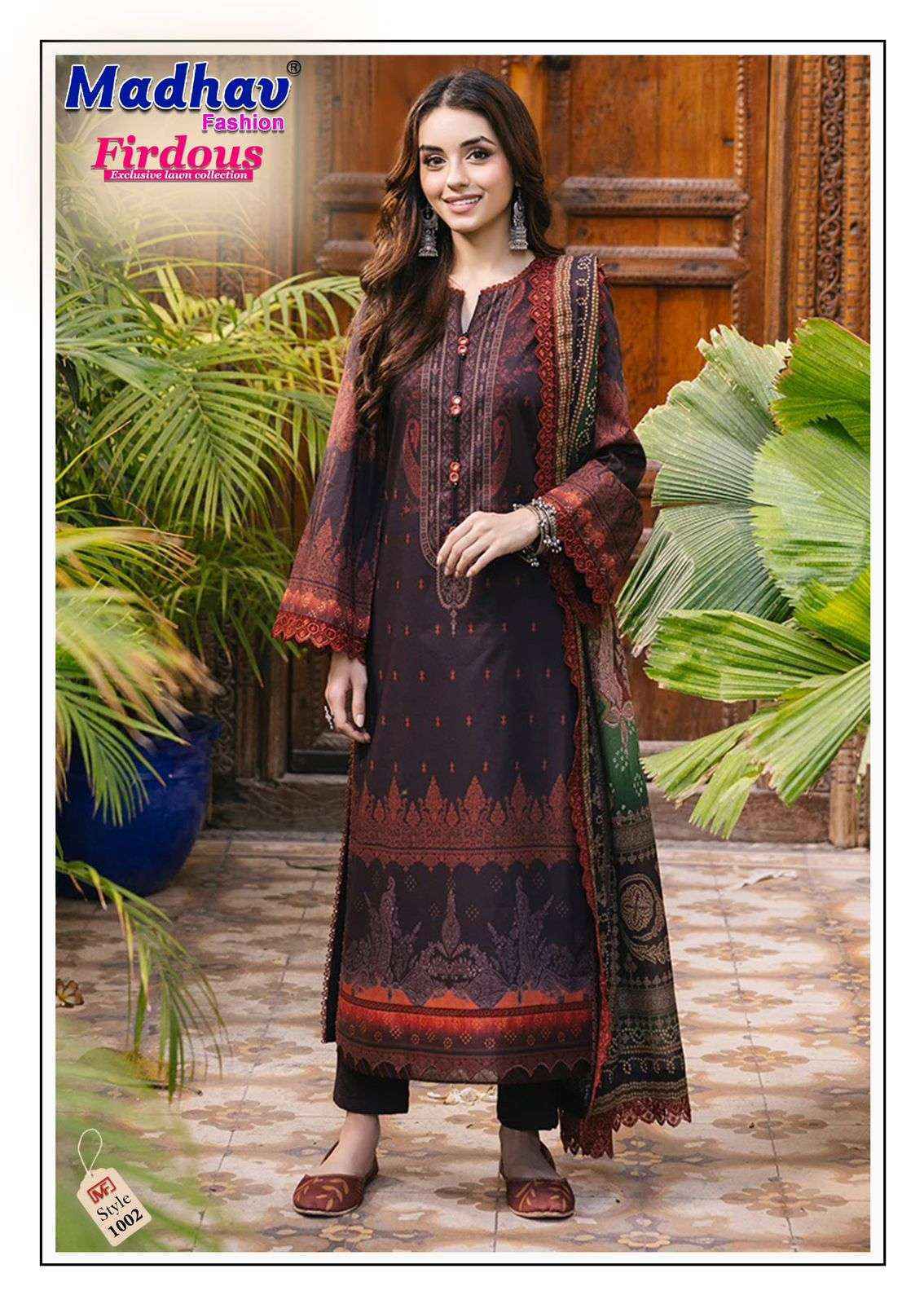 Madhav Fashion Firdous Vol-1 Cotton Dress Material (6 pcs Catalogue)
