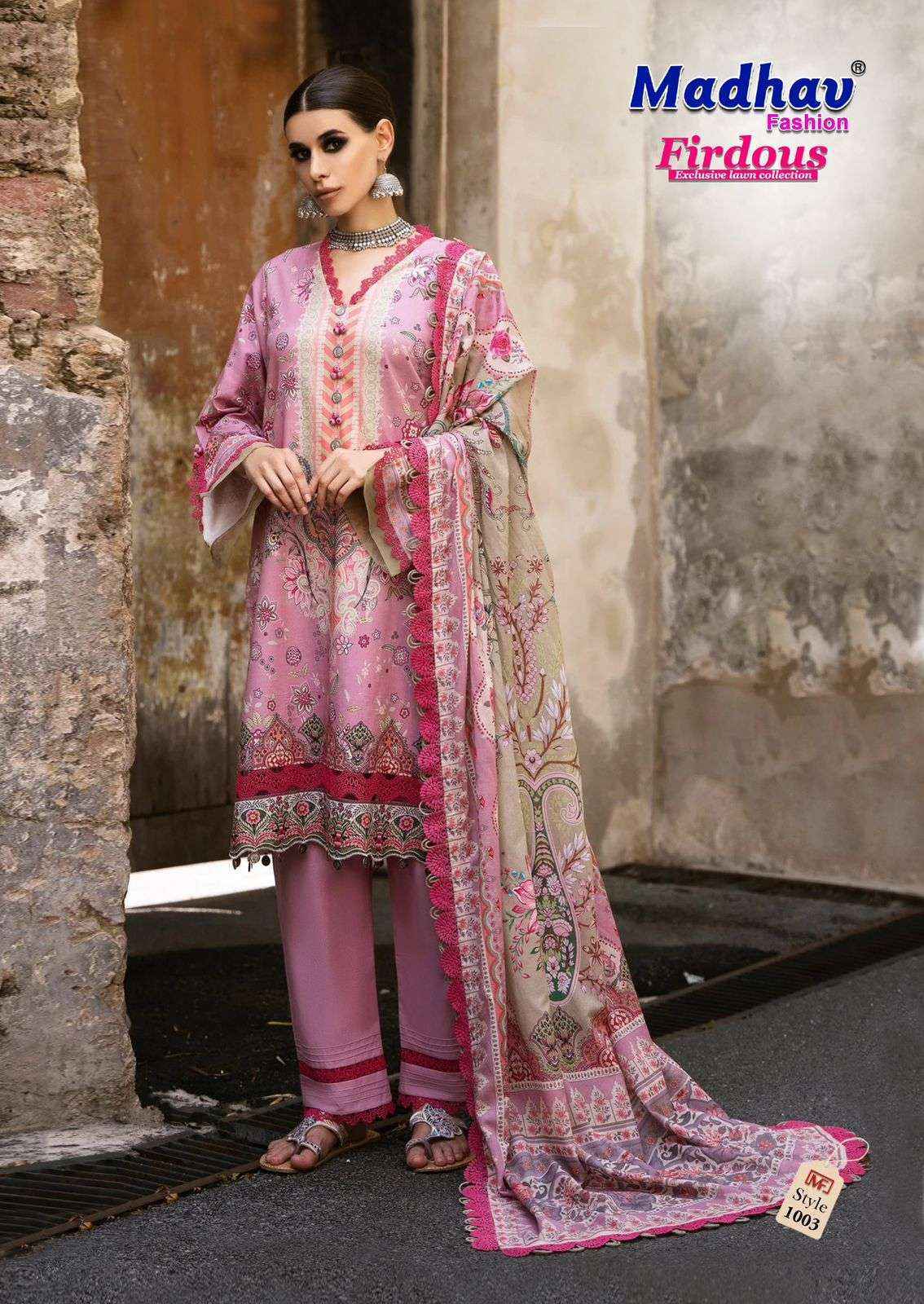 Madhav Fashion Firdous Vol-1 Cotton Dress Material (6 pcs Catalogue)