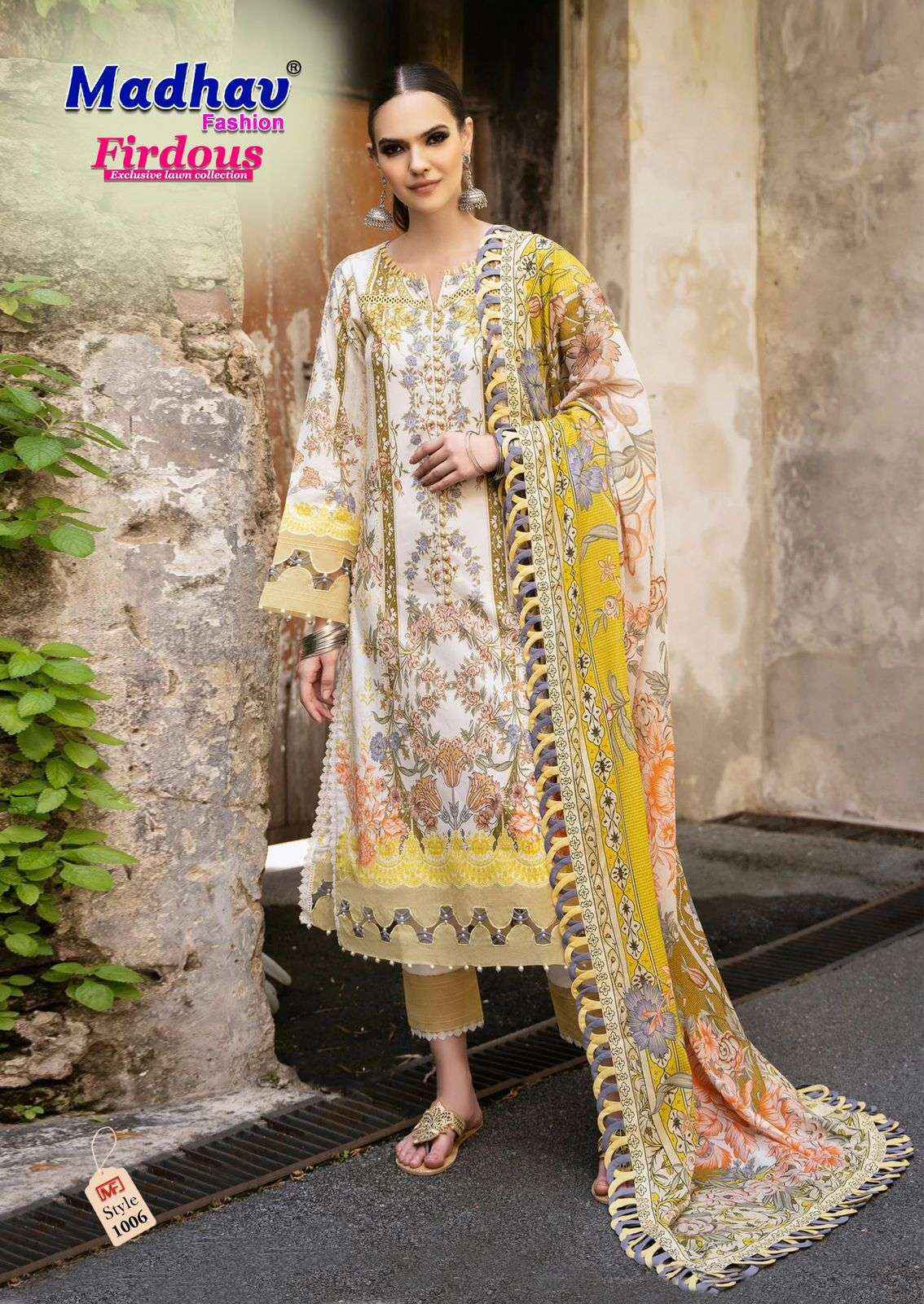Madhav Fashion Firdous Vol-1 Cotton Dress Material (6 pcs Catalogue)