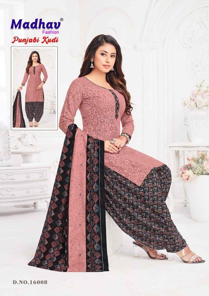 Madhav Fashion Punjabi Kudi Vol-16 Cotton Dress Material (10 pcs Catalogue)