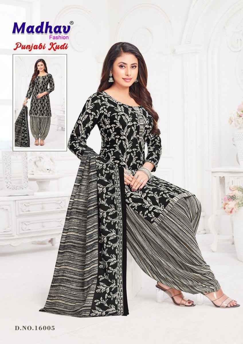 Madhav Fashion Punjabi Kudi Vol-16 Cotton Dress Material (10 pcs Catalogue)