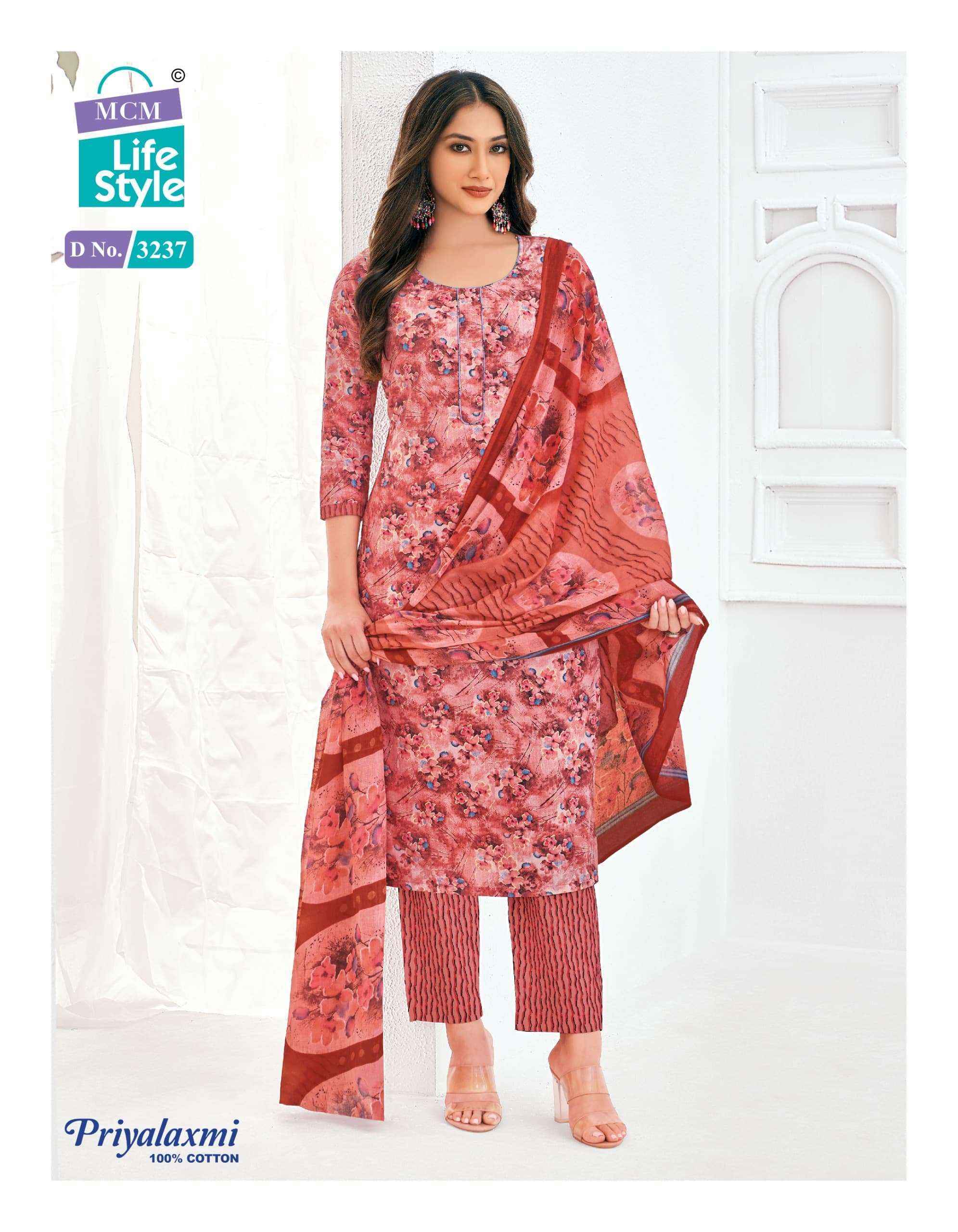 MCM Lifestyle Priyalaxmi Vol 32 Cotton Dress Material 20 pcs Catalogue