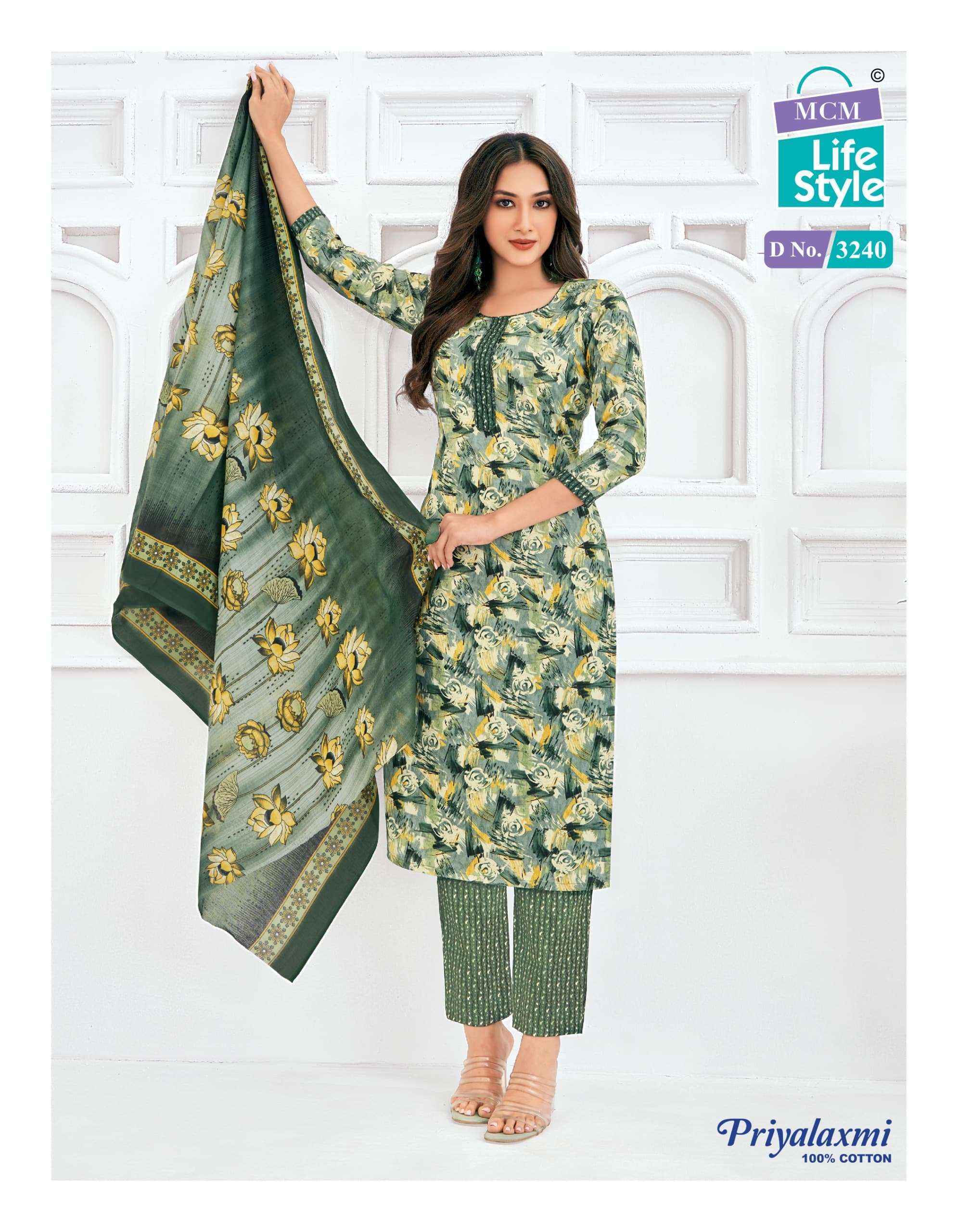 MCM Lifestyle Priyalaxmi Vol 32 Cotton Dress Material 20 pcs Catalogue
