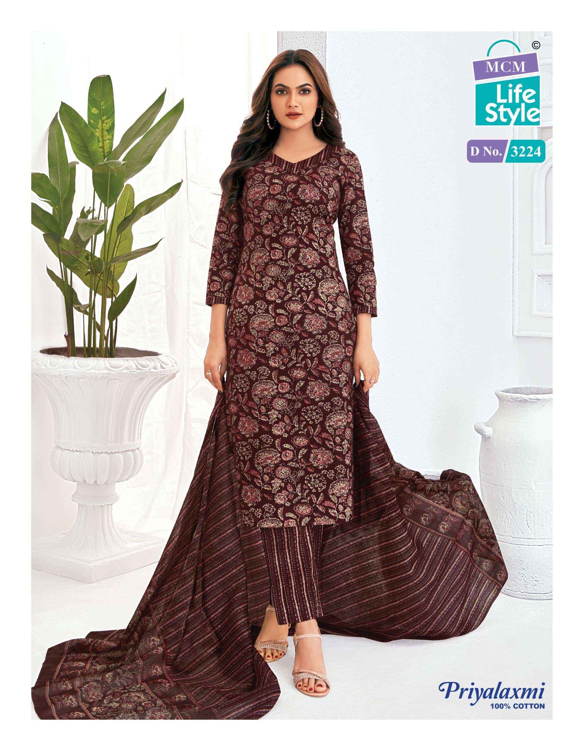 MCM Lifestyle Priyalaxmi Vol 32 Cotton Dress Material 20 pcs Catalogue