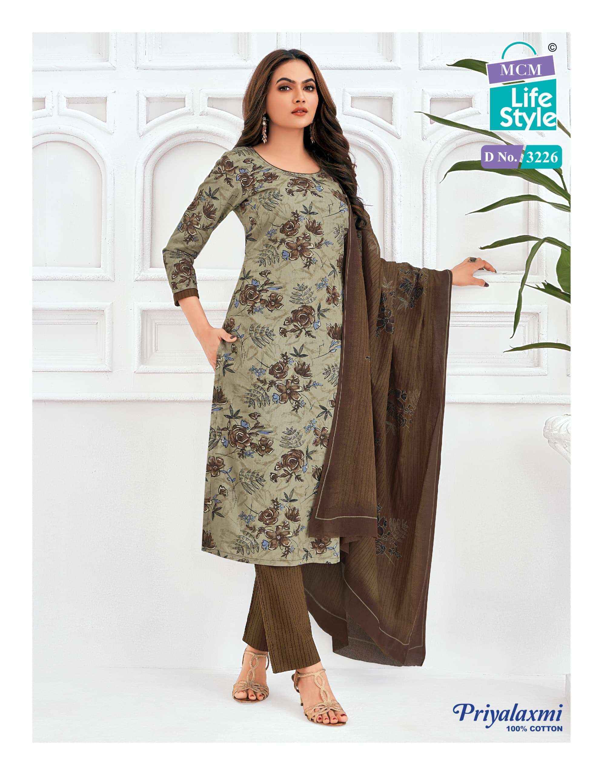 MCM Lifestyle Priyalaxmi Vol 32 Cotton Dress Material 20 pcs Catalogue