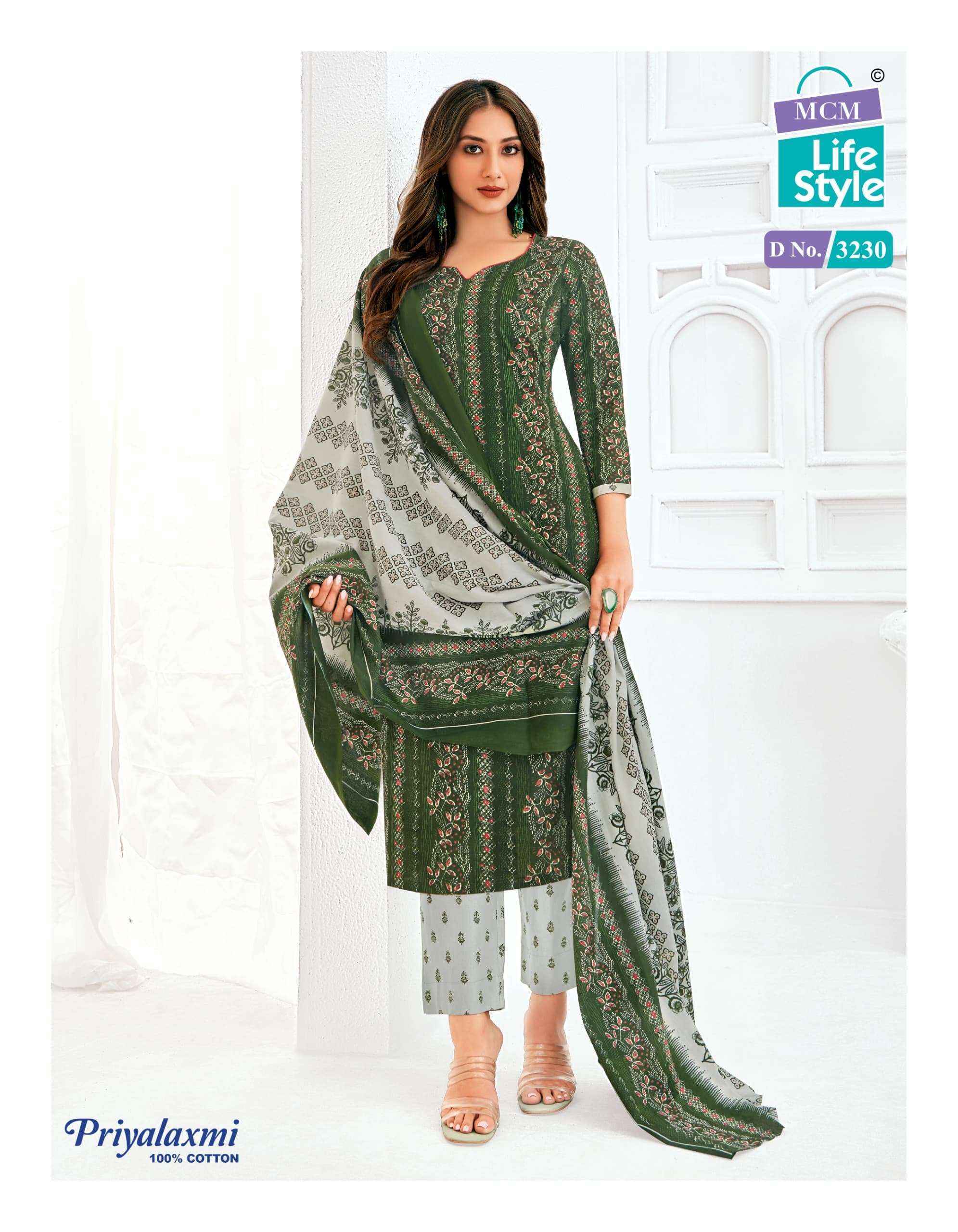 MCM Lifestyle Priyalaxmi Vol 32 Cotton Dress Material 20 pcs Catalogue
