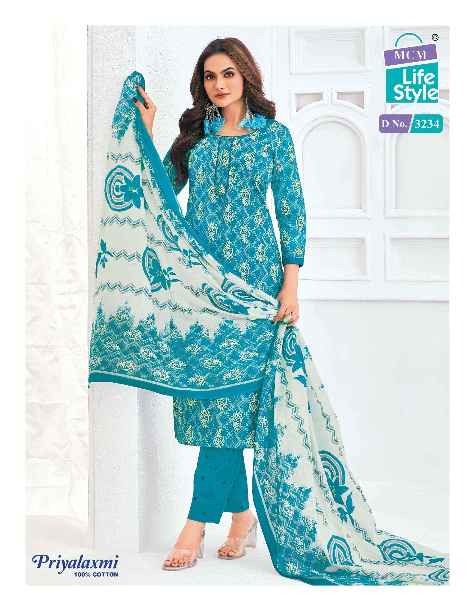 MCM Lifestyle Priyalaxmi Vol 32 Cotton Dress Material 20 pcs Catalogue