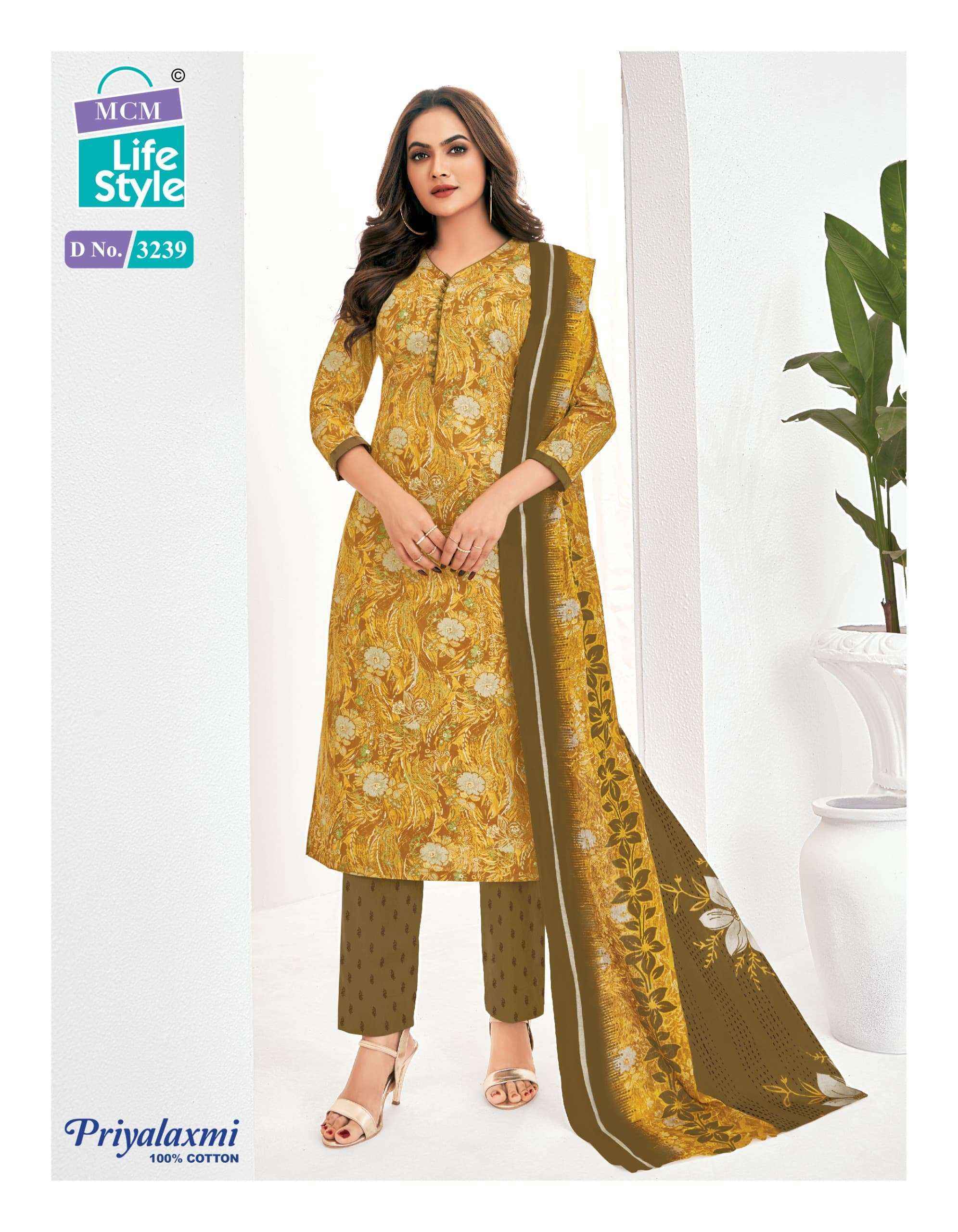 MCM Lifestyle Priyalaxmi Vol 32 Cotton Dress Material 20 pcs Catalogue