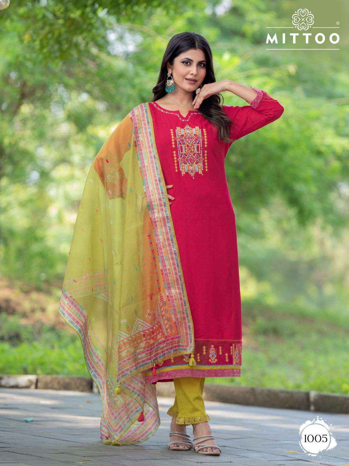 Mittoo Kaaina Rayon Kurti Combo 6 pcs Catalogue