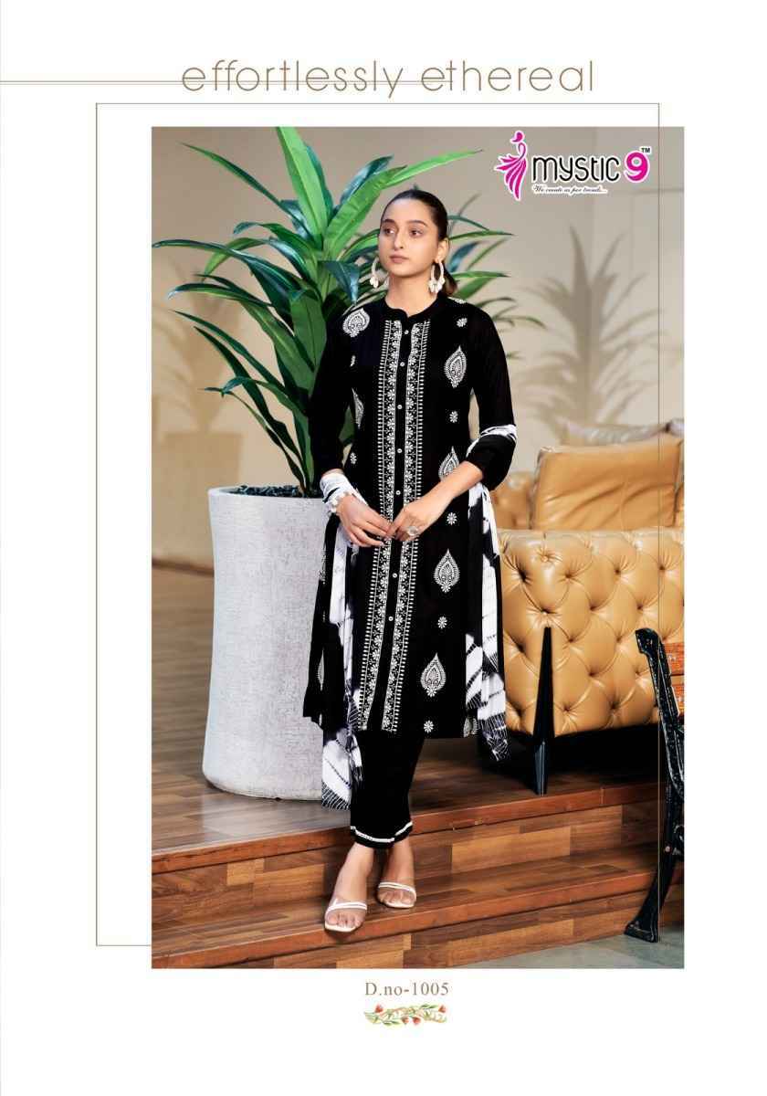 Mystic 9 Rajwadi Vol-1 Rayon Readymade Suit (8 pcs Catalogue)