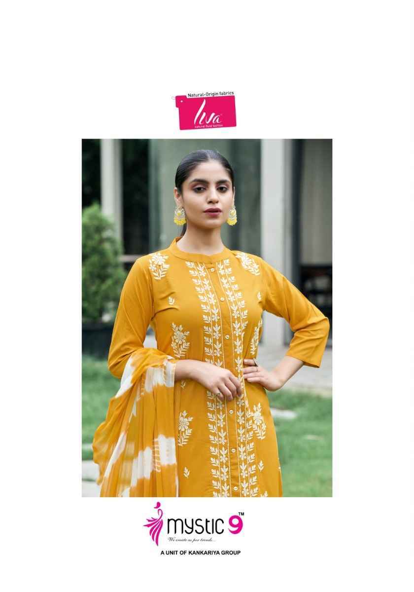 Mystic 9 Rajwadi Vol-1 Rayon Readymade Suit (8 pcs Catalogue)
