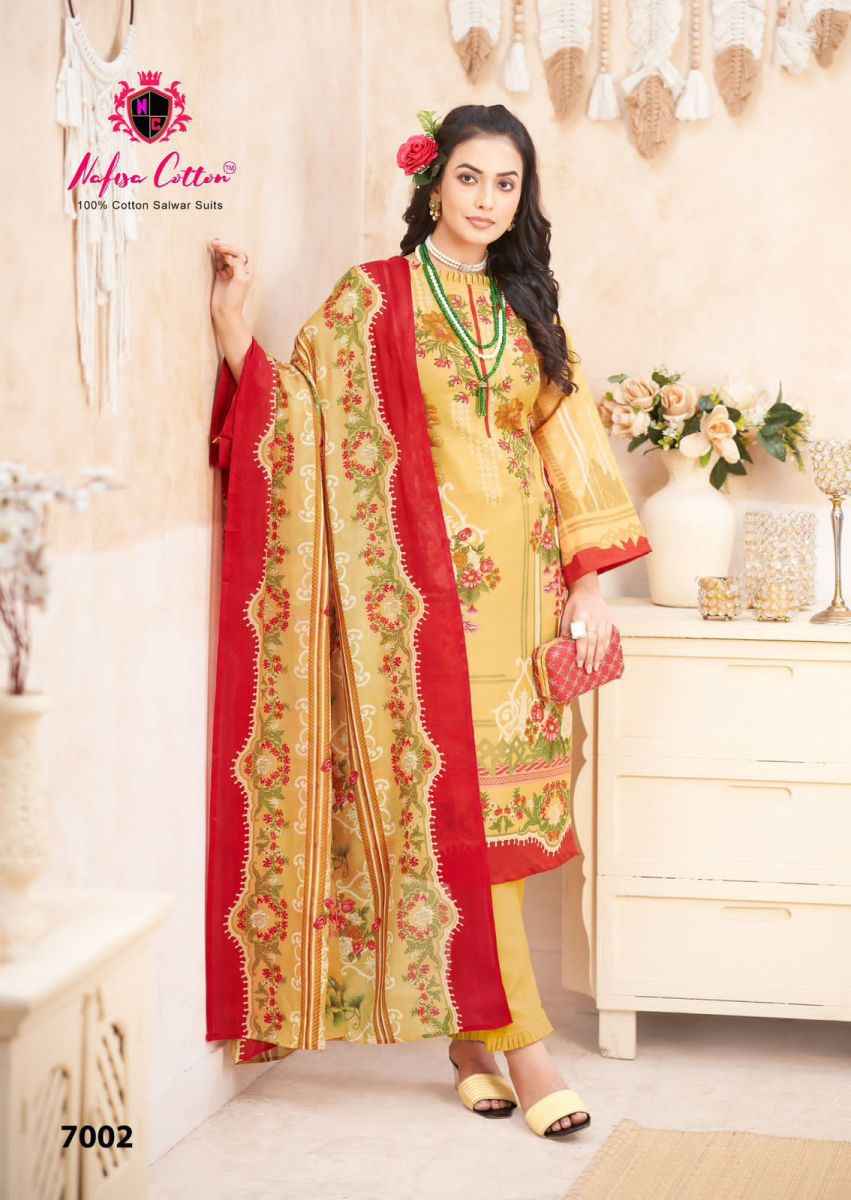 Nafisa Cotton Mahera Karachi Suits Vol-7 Cotton Dress Material (6 pcs Catalogue)