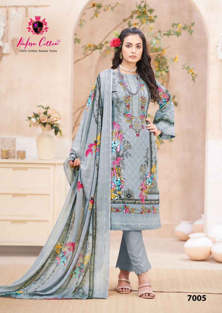 Nafisa Cotton Mahera Karachi Suits Vol-7 Cotton Dress Material (6 pcs Catalogue)