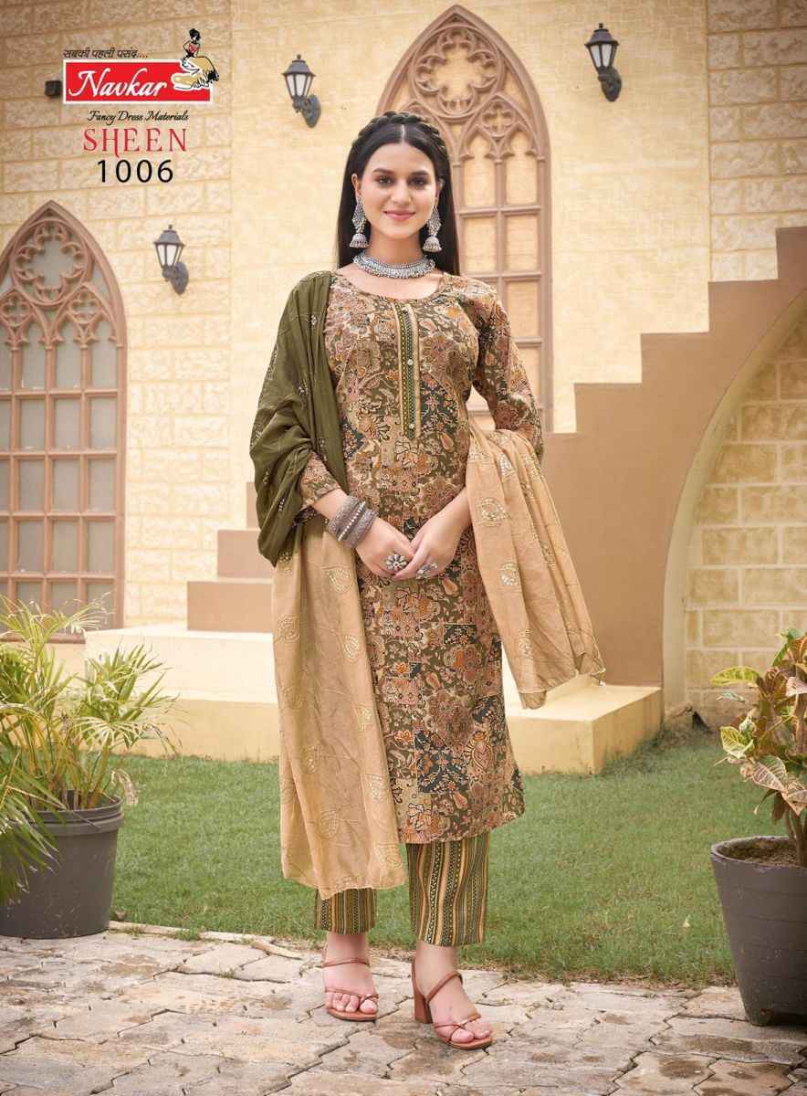 Navkar Sheen Vol-3 Muslin Readymade Suit (8 pcs Catalogue)