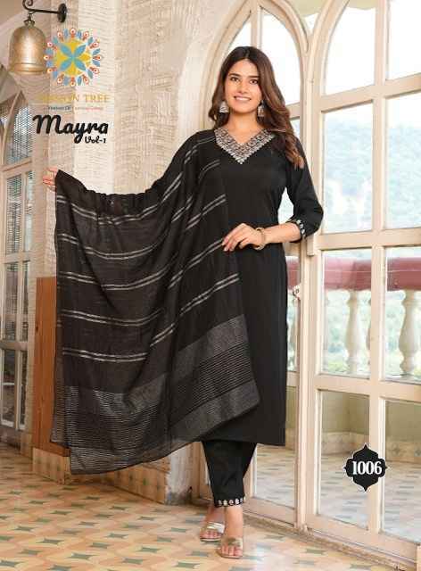 Passion Tree Mayra Vol-1 Roman Silk Readymade Suit (6 pcs Catalogue)