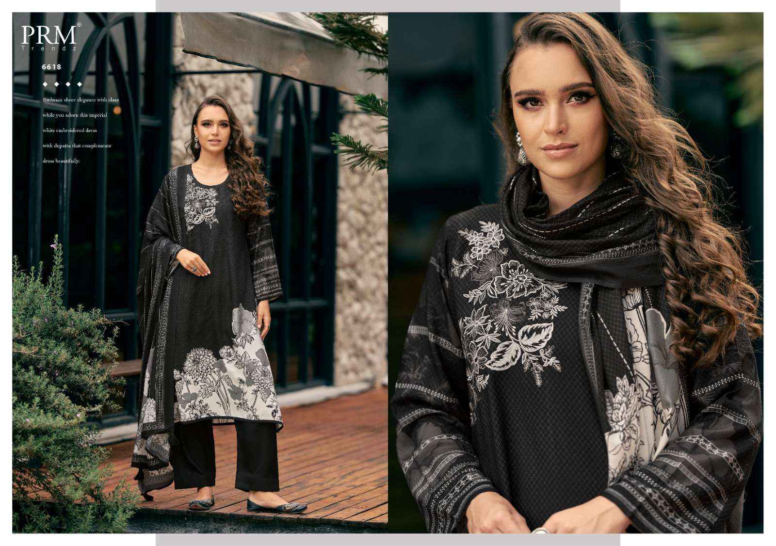 PRM Trendz Antara Viscouse Pashmina Dress Material (8 pcs Catalogue)