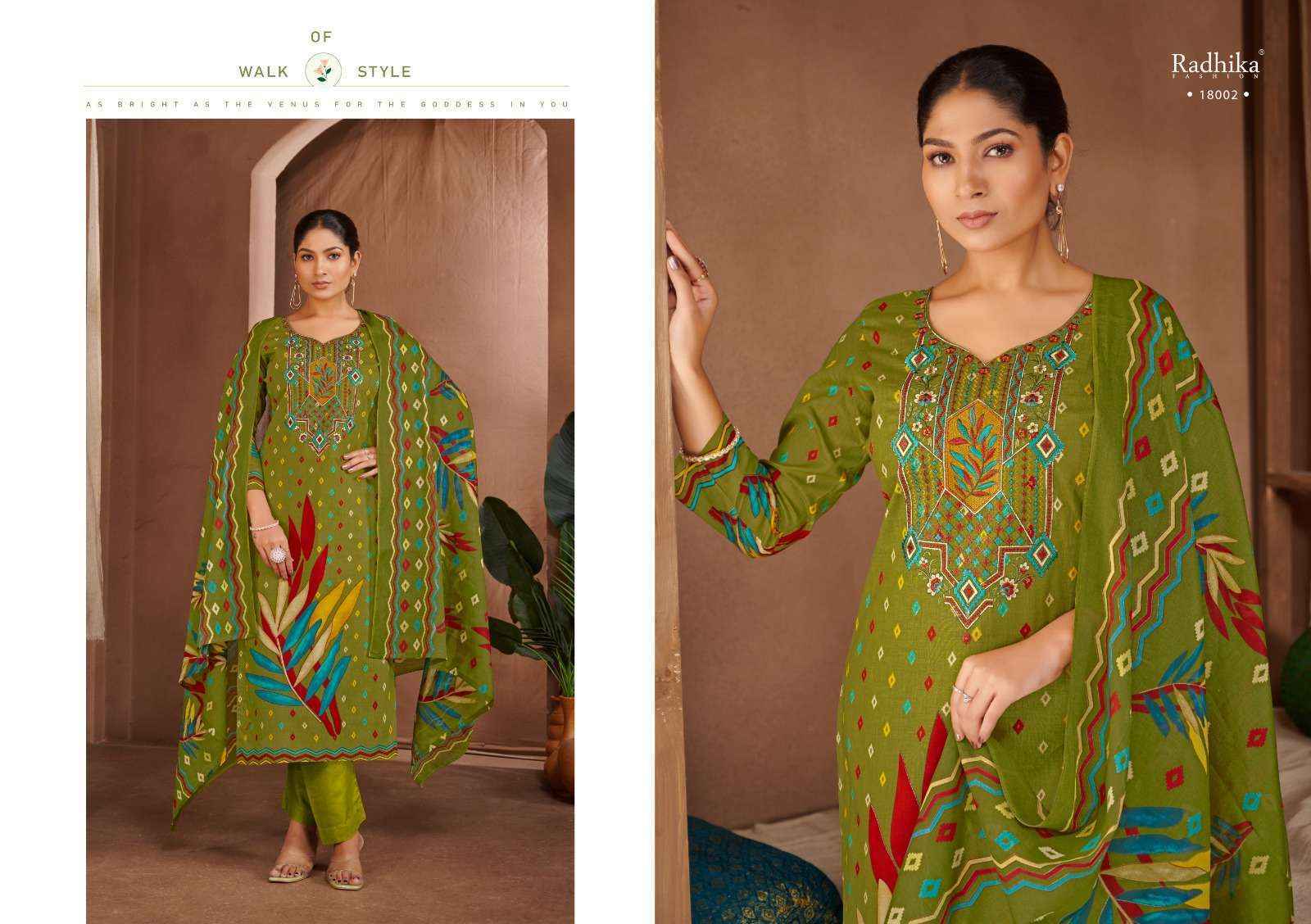 Radhika Fashion Adira Lawn Cotton Dress Material (4 pcs Catalogue)