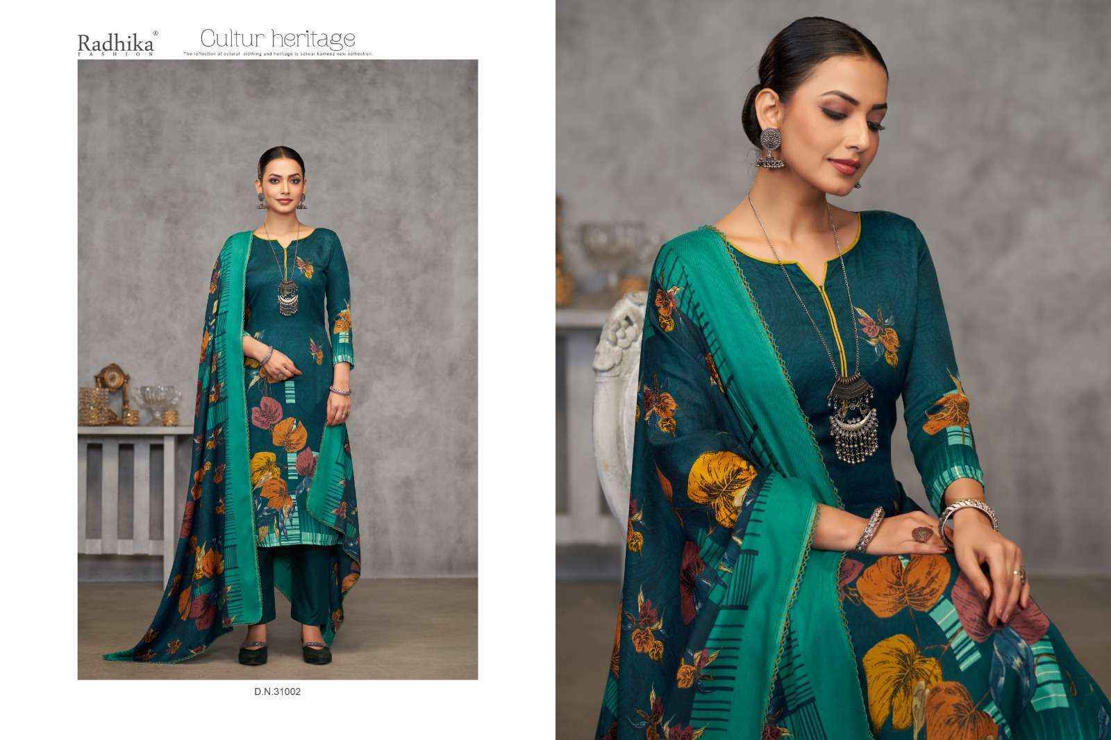 Radhika Fashion Semina Pashmina Dress Material 4 pcs Catalogue