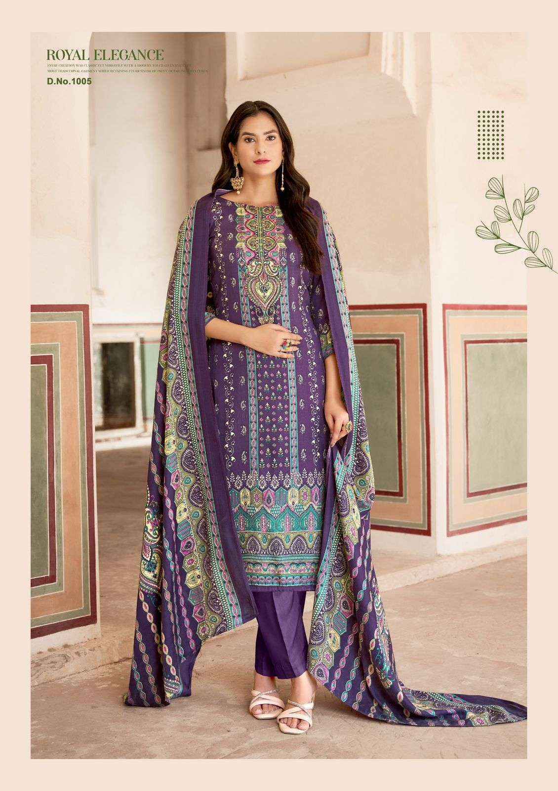 Roli Moli Aayat Pashmina Dress Material (8 pcs Catalogue)