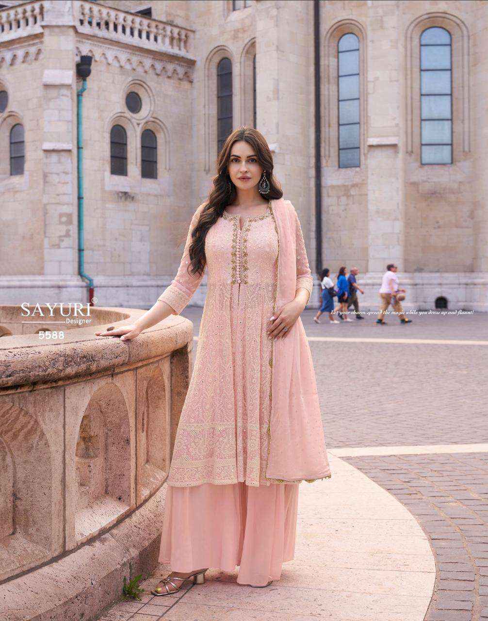 Sayuri Designer Afsana Readymade Georgette Dress Wholesale Online Mumbai