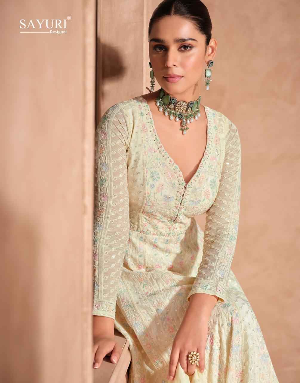 Sayuri Designer Izhar Readymade Georgette Dress (3 pcs Catalogue)