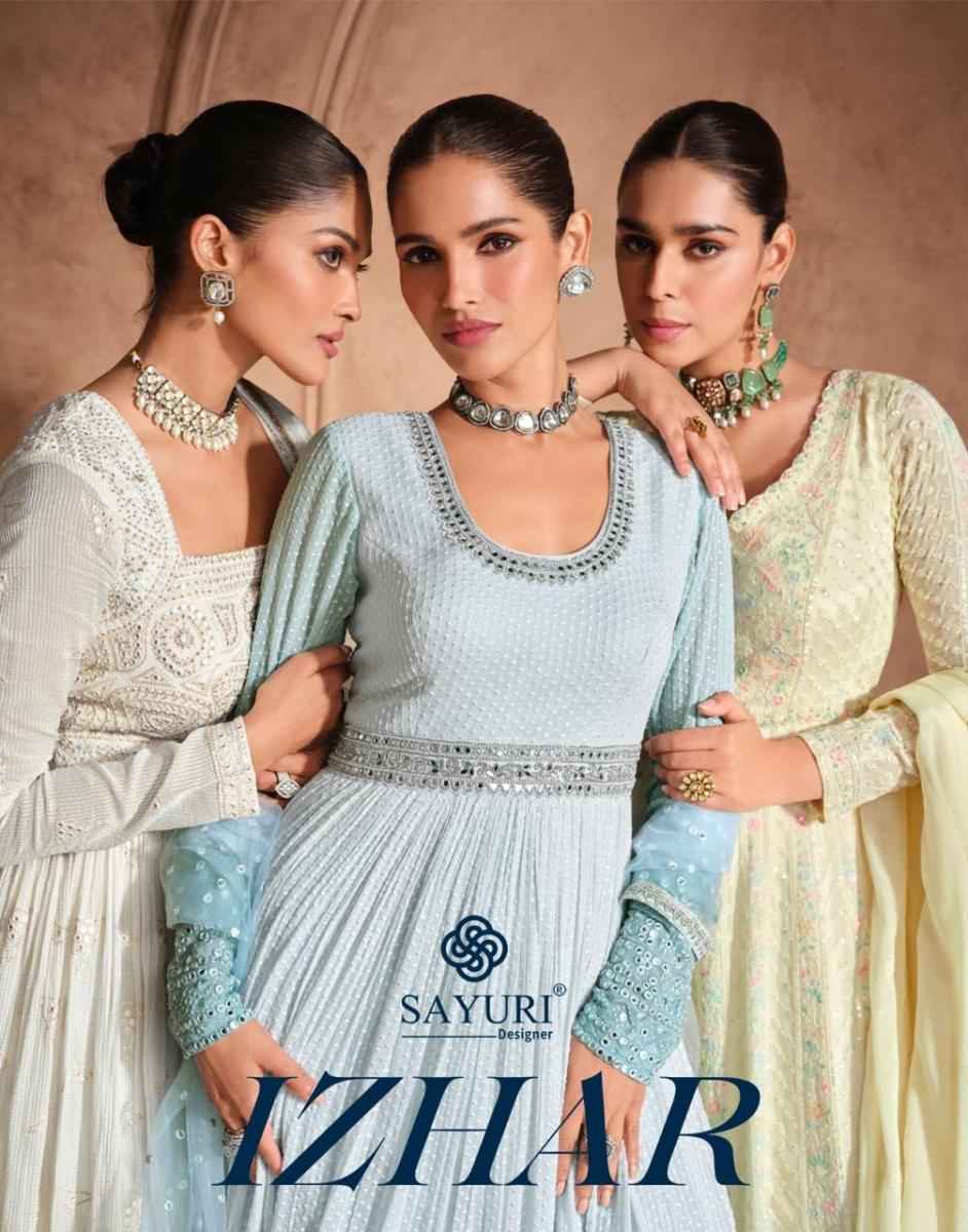 Sayuri Designer Izhar Readymade Georgette Dress (3 pcs Catalogue)