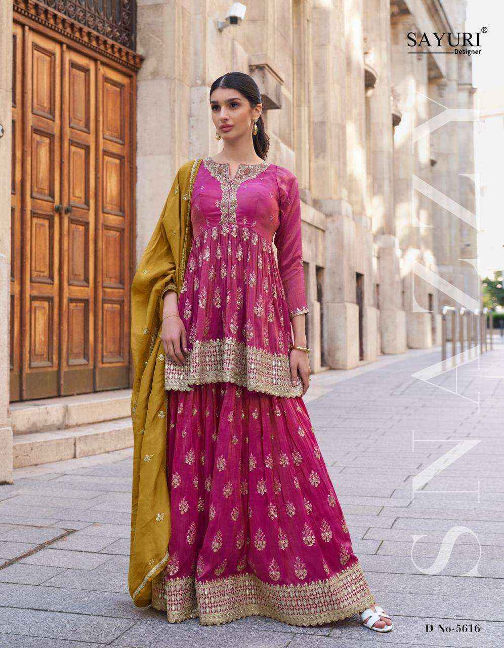 Sayuri Designer Zara Georgette Readymade Dress (3 pcs Catalogue)