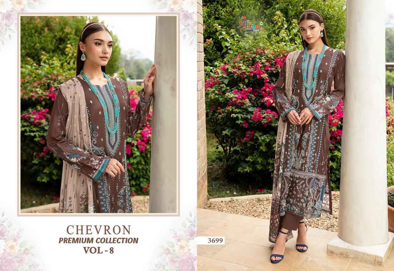 Shree Fabs Chevron Premium Collection Vol-8 Cotton Dress Material (8 pcs Catalogue)