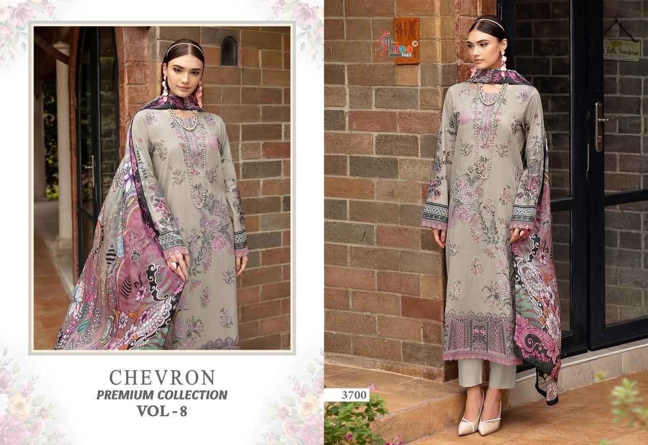 Shree Fabs Chevron Premium Collection Vol-8 Cotton Dress Material (8 pcs Catalogue)