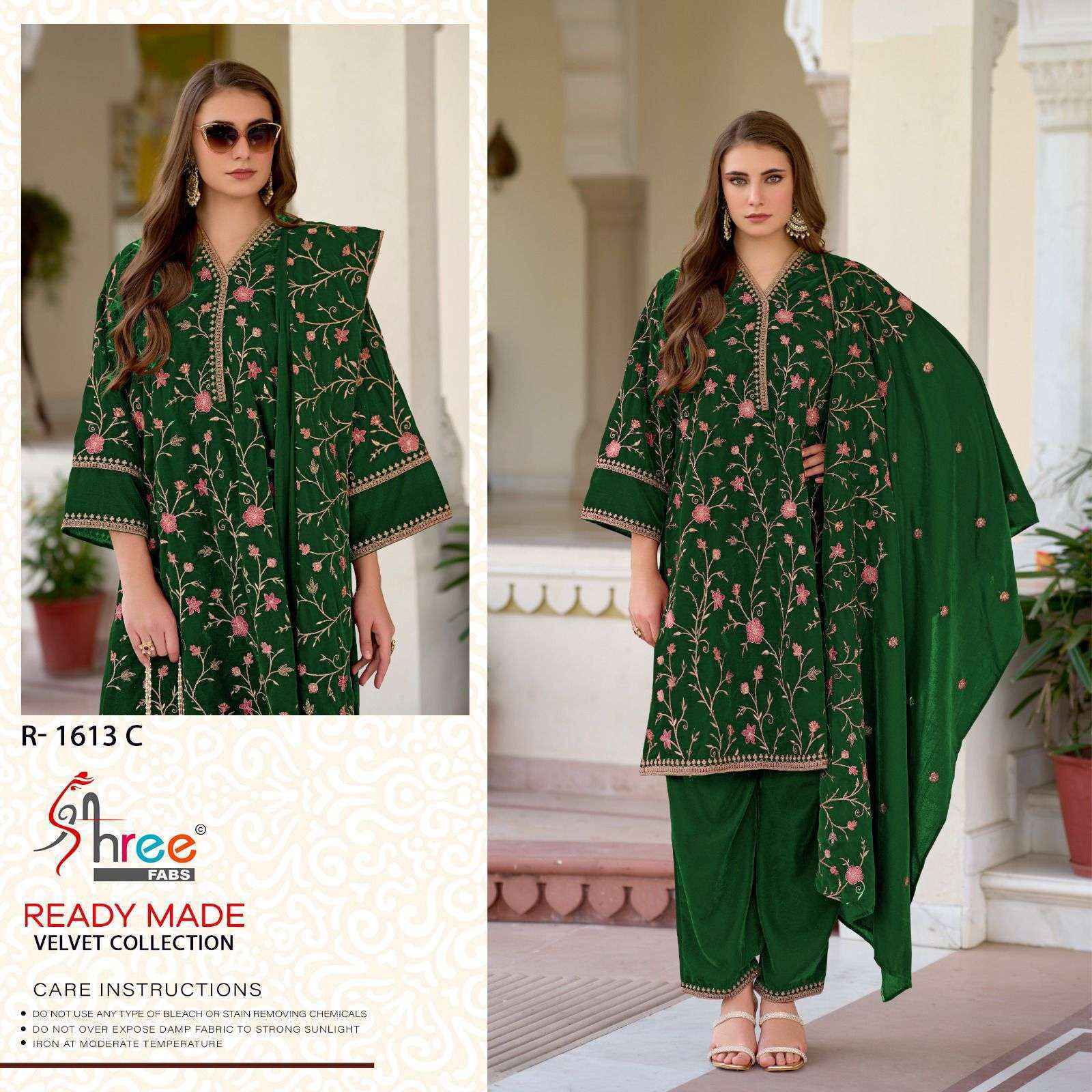 Shree Fabs R-1613 Readymade Velvet Dress Material (4 pcs Catalogue)