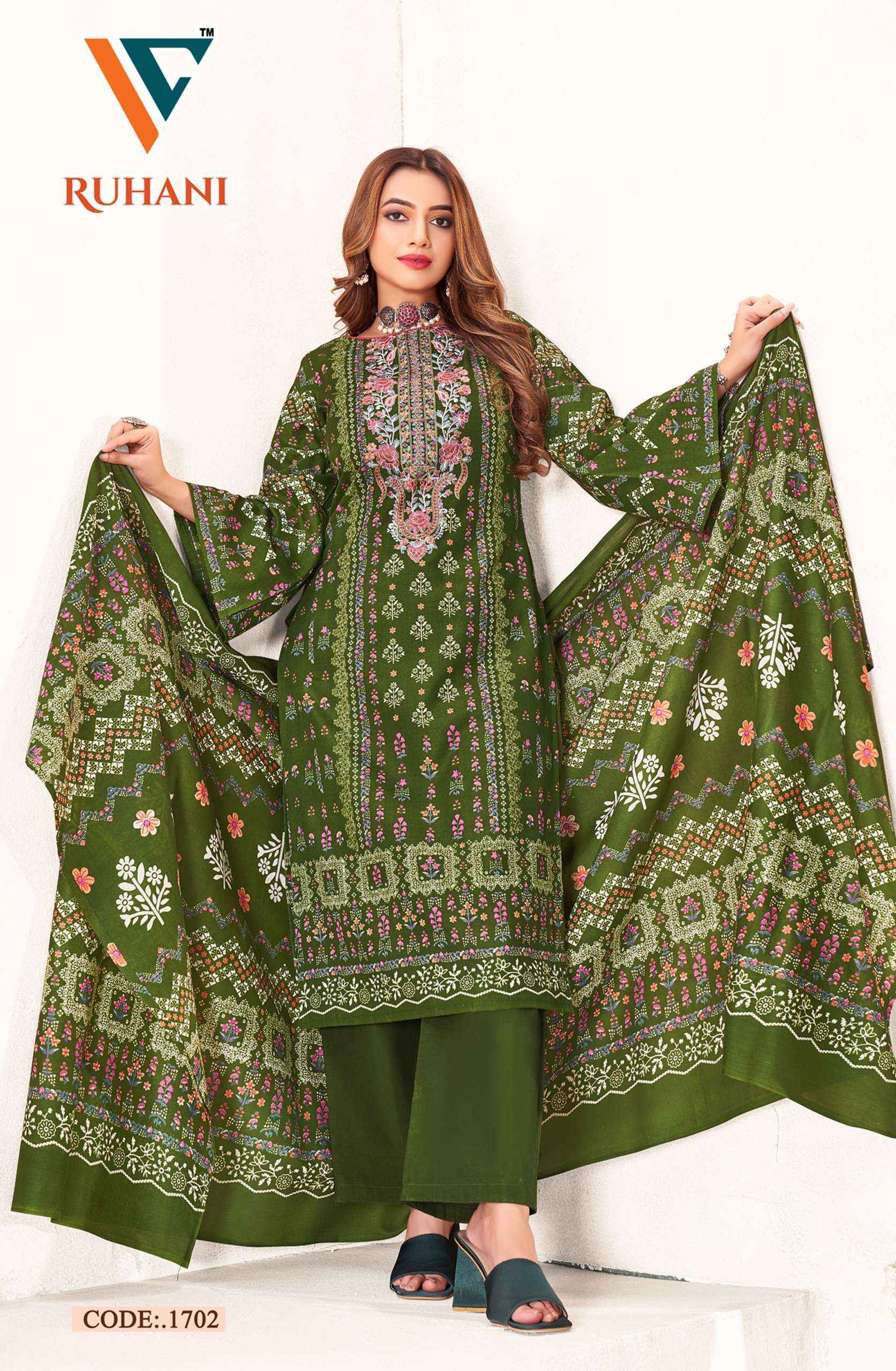 Vandana‎ Creation Ruhani Vol 17 Cotton Dress Material 8 pcs Catalogue