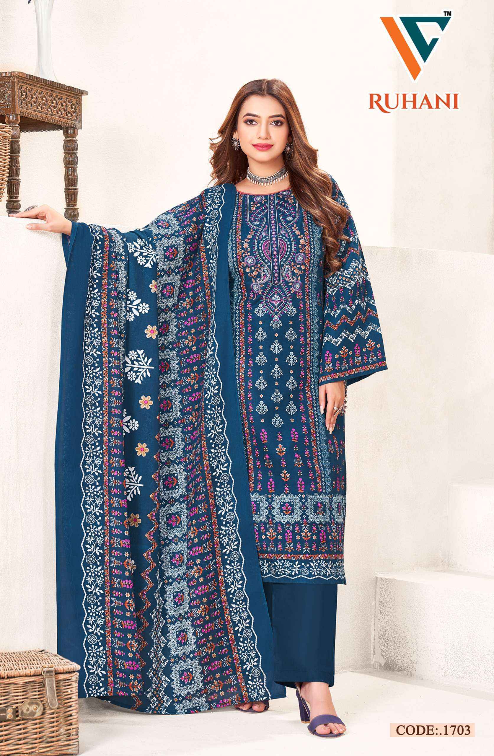 Vandana‎ Creation Ruhani Vol 17 Cotton Dress Material 8 pcs Catalogue