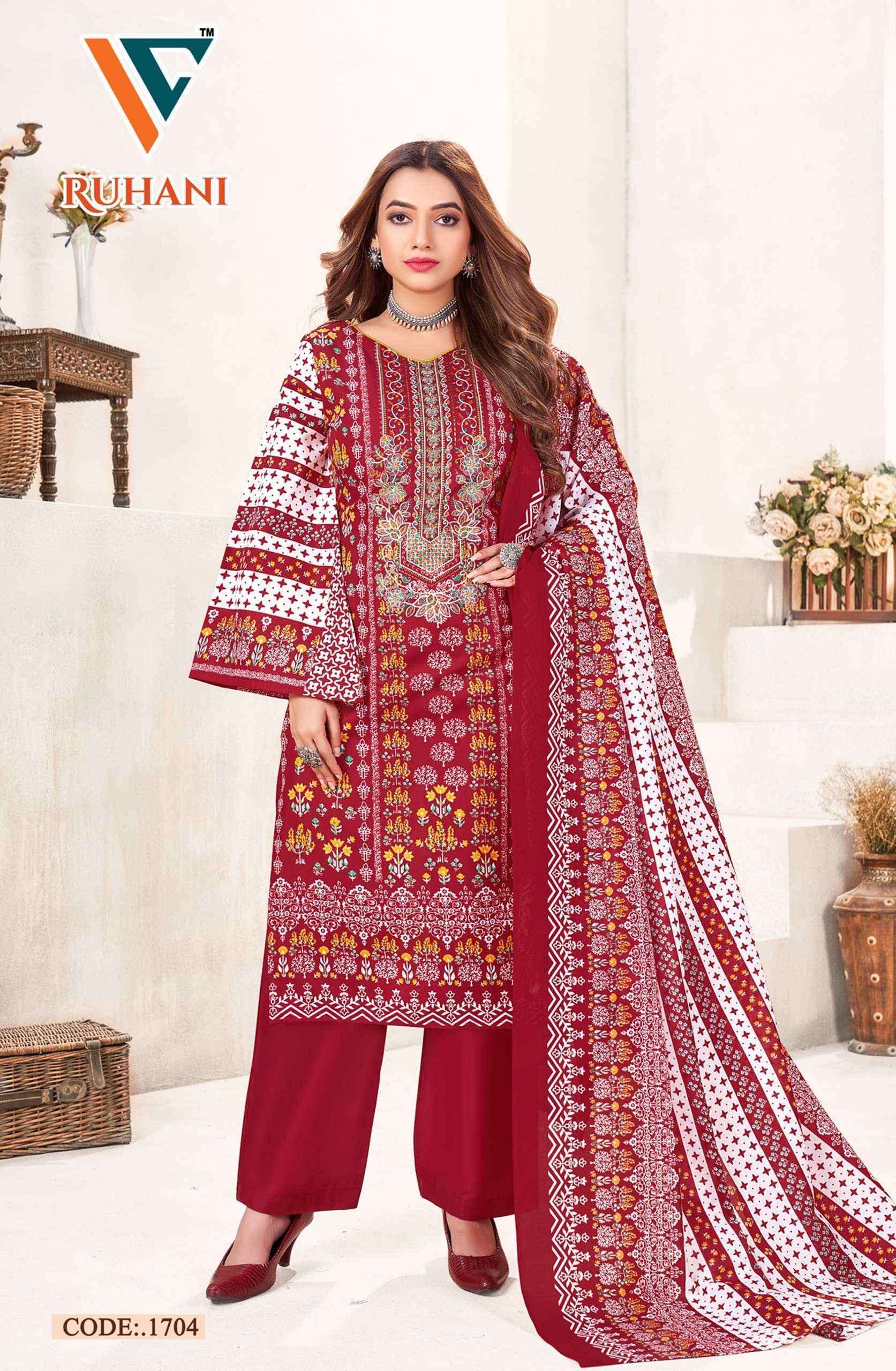 Vandana‎ Creation Ruhani Vol 17 Cotton Dress Material 8 pcs Catalogue