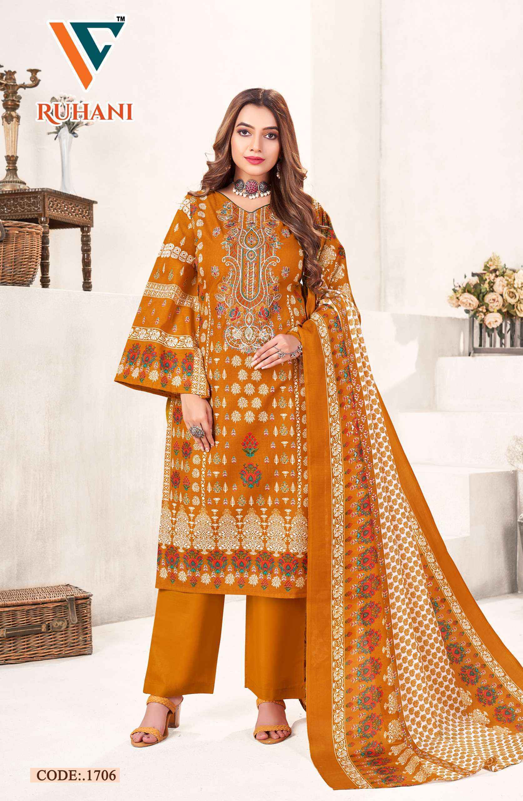 Vandana‎ Creation Ruhani Vol 17 Cotton Dress Material 8 pcs Catalogue